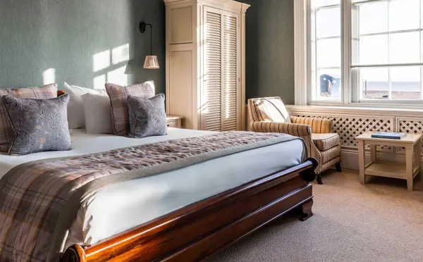 Bed with a view at The White Lion 