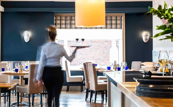 Brudenell Hotel, waitress in the Seafood & Grill restaurant