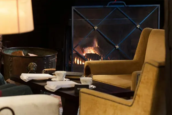 Fireplace at The Swan