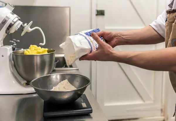 Chef Pouring Flour