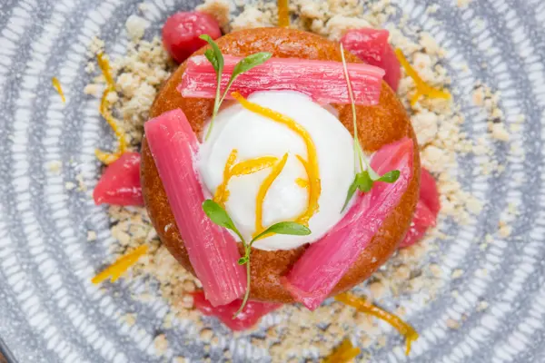 Dessert on a plate