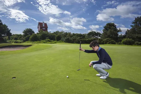 Golfer on the course