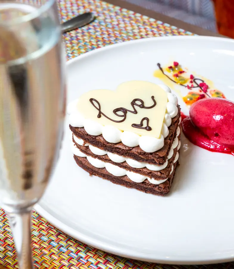 Valentines Dessert Crown & Castle at Orford